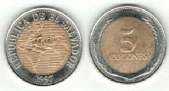 Moneda de 5 Colones